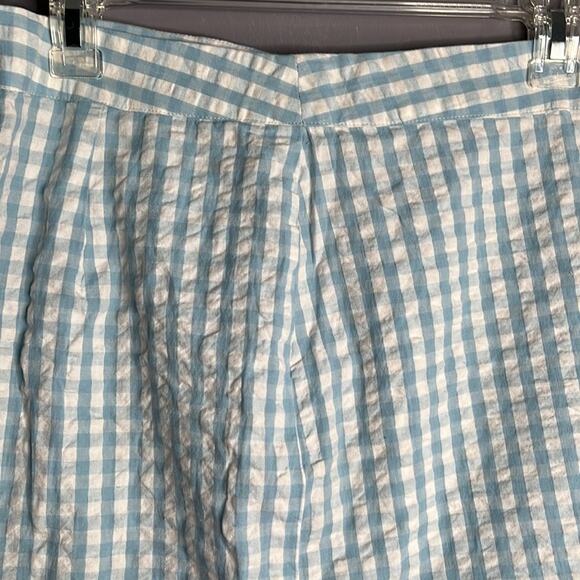 Noisy May Blue and White Gingham Mini Skirt Size Medium - Picture 2 of 7